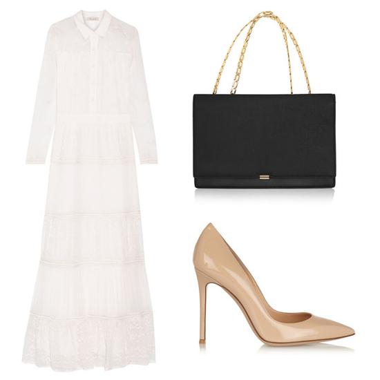 透視蕾絲長(zhǎng)裙搭配推薦