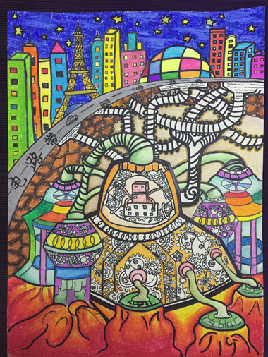 《地下資源電力轉(zhuǎn)換器》金水區(qū)工人第一新村小學 作者：孫思語 輔導教師：侯倩倩