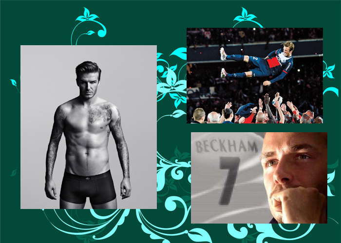 在小貝的最后一戰(zhàn)中，有女球迷含淚打出“再踢一年”的橫幅。也有人認為，貝克漢姆的“超級完美偶像”形象更像是好萊塢打造出來的，退役也像是一場秀。