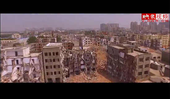 航拍鄭州城中村拆遷 宛如“地震災區(qū)”