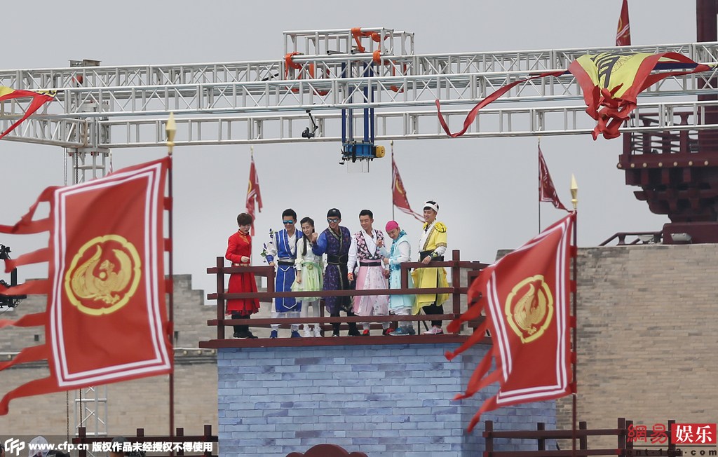 "跑男3"洛陽(yáng)錄制 "跑男3"洛陽(yáng)錄制