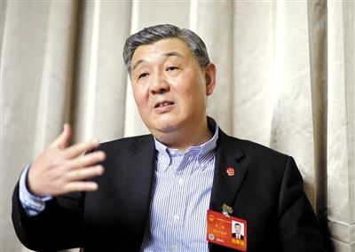 今年全國兩會期間，全國人大代表、浙江高院院長齊奇接受記者采訪。新京報記者 陳杰 攝