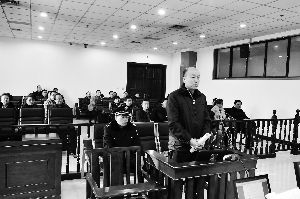 顏承魯庭審現(xiàn)場(chǎng)。資料照片