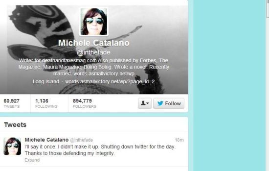 米歇爾?卡塔拉諾的Twitter賬戶(hù)