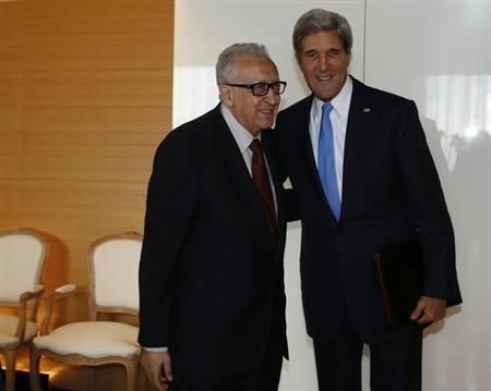 聯(lián)合國-阿盟敘利亞問題特使卜拉西米12日與克里進行會談。