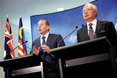 3日，澳大利亞珀斯城區(qū)，澳大利亞和馬來西亞兩國總理舉行聯(lián)合發(fā)布會。