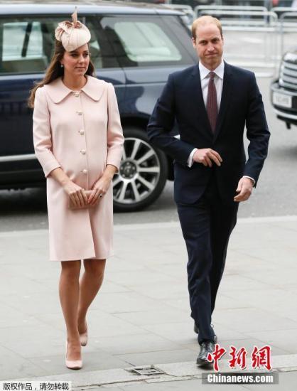 當?shù)貢r間2015年3月9日，英國倫敦，威斯敏斯特大教堂，英國皇室參加英聯(lián)邦紀念儀式。