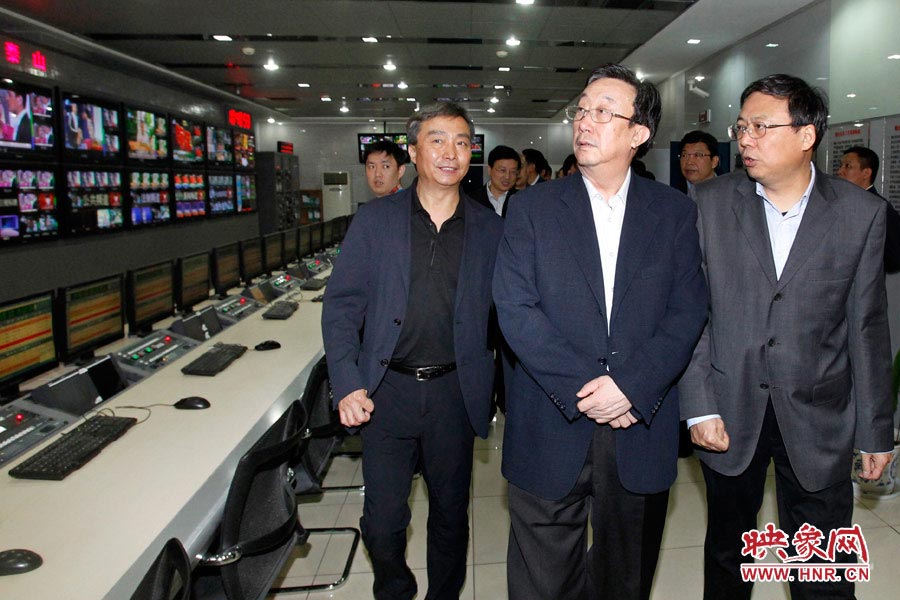 河南省委書記、省人大常委會主任郭庚茂視察河南人民廣播電臺 映象網(wǎng)記者邵恰 段晉哲/攝