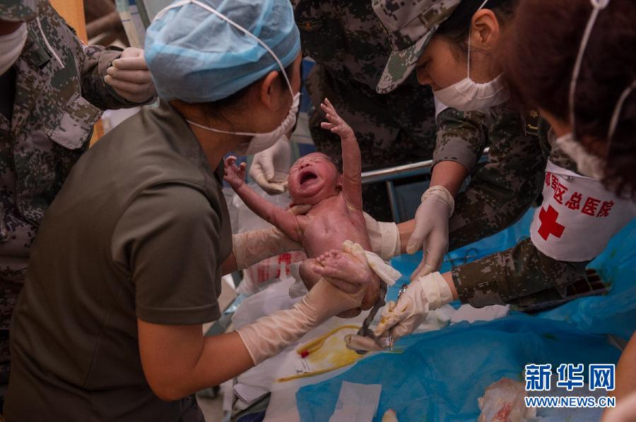 孕婦預產期提前 余震中順利產子 孕婦預產期提前 余震中順利產子