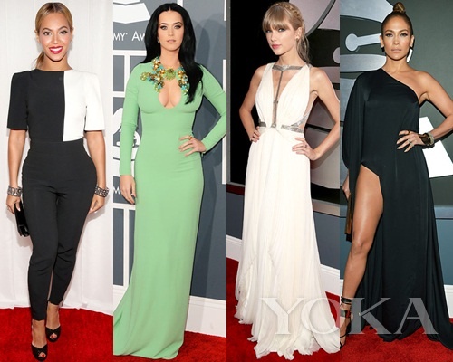 碧昂斯、凱蒂·佩里、泰勒·史薇芙特、珍妮弗·洛佩茲