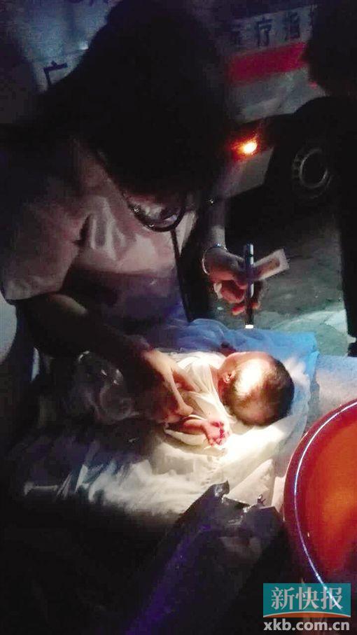 出生僅5天的男嬰被遺棄。 (受訪者供圖)