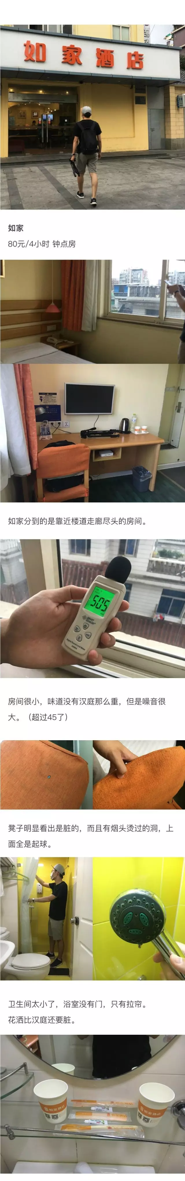 快捷酒店究竟有多臟？網(wǎng)友在7家酒店開房實測