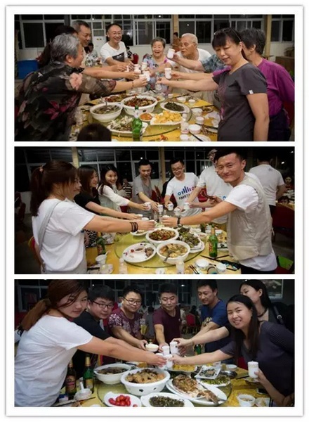 看我們的飯菜豐盛嗎？