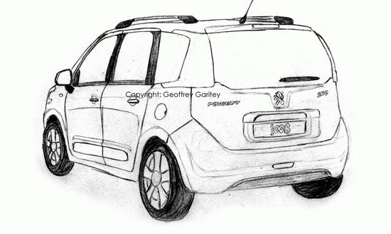 最新曝光的標致1008非官方設計草圖 最新曝光的標致1008非官方設計草圖