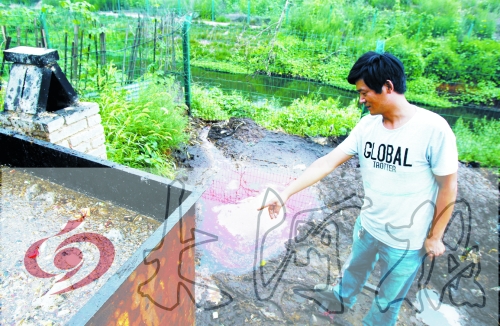 煉油點將骯臟、臭氣熏人的廢水直接排入溝渠。