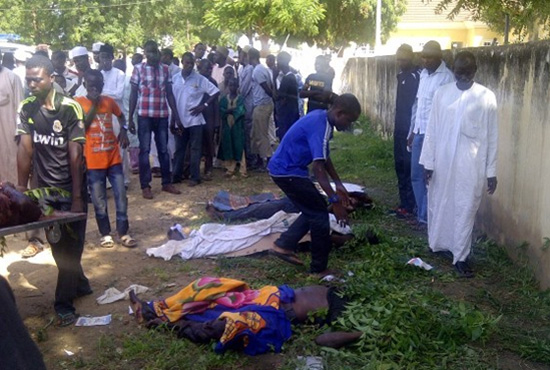 尼日利亞伊斯蘭極端武裝組織“博科圣地”約貝州古杰巴(Gujba)市的農(nóng)業(yè)學(xué)院，射殺數(shù)十名學(xué)生。