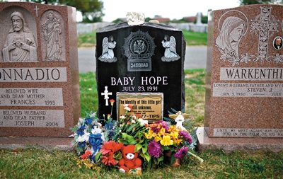 “希望寶寶”的墓碑。