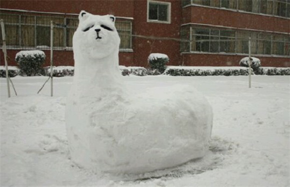 創(chuàng)意十足！日系列卡通雪人走紅