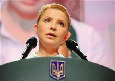 25日，在大選中得票率大幅落后的季莫申科舉行新聞發(fā)布會(huì)。