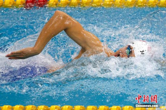 資料圖：9月21日上午，仁川亞運(yùn)會游泳比賽在文鶴樸泰桓游泳館拉開大幕。