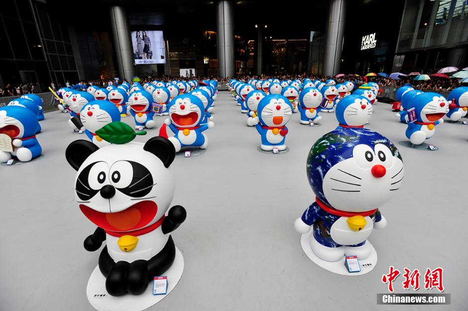 圖為在成都亮相的哆啦A夢(mèng)。