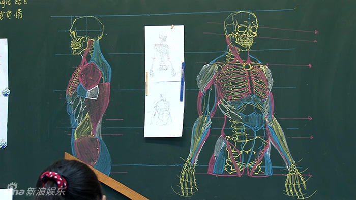 組圖:臺灣男教師板書逆天 人體骨骼圖堪稱完美 組圖:臺灣男教師板書逆天 人體骨骼圖堪稱完美