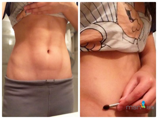 蔡依林 你的馬甲線“脫妝”了！