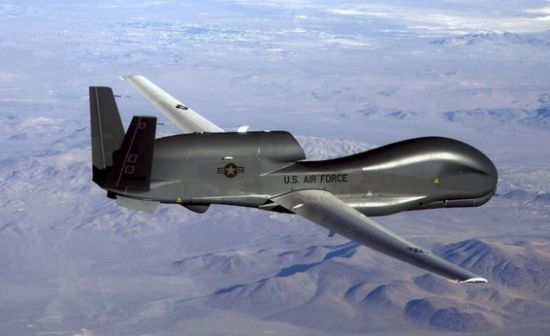 圖為美國RQ-4”全球鷹”無人機(jī)的資料圖